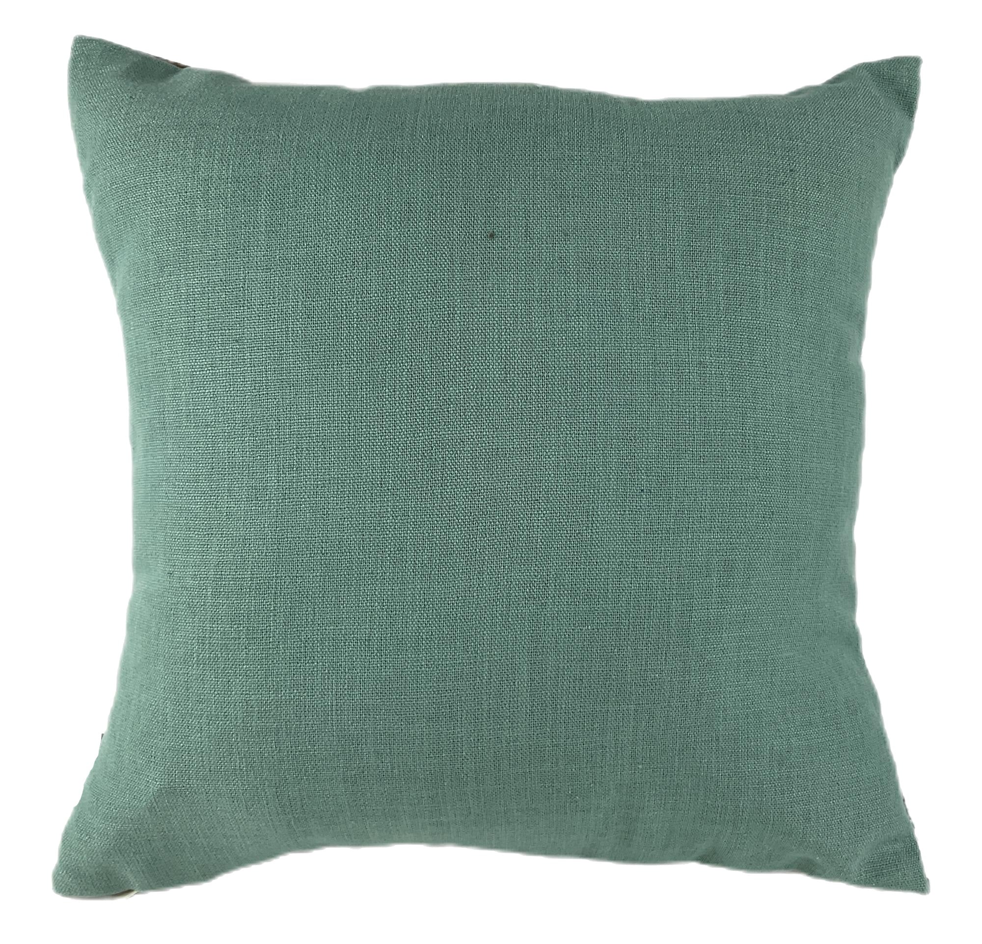 Malini Kelly Seafoam Floral Water Colour Square Cushion